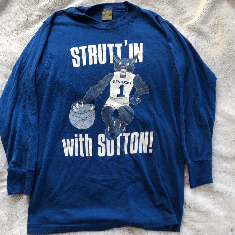 Vintage University of Kentucky Basketball Long-Sleeve Tee